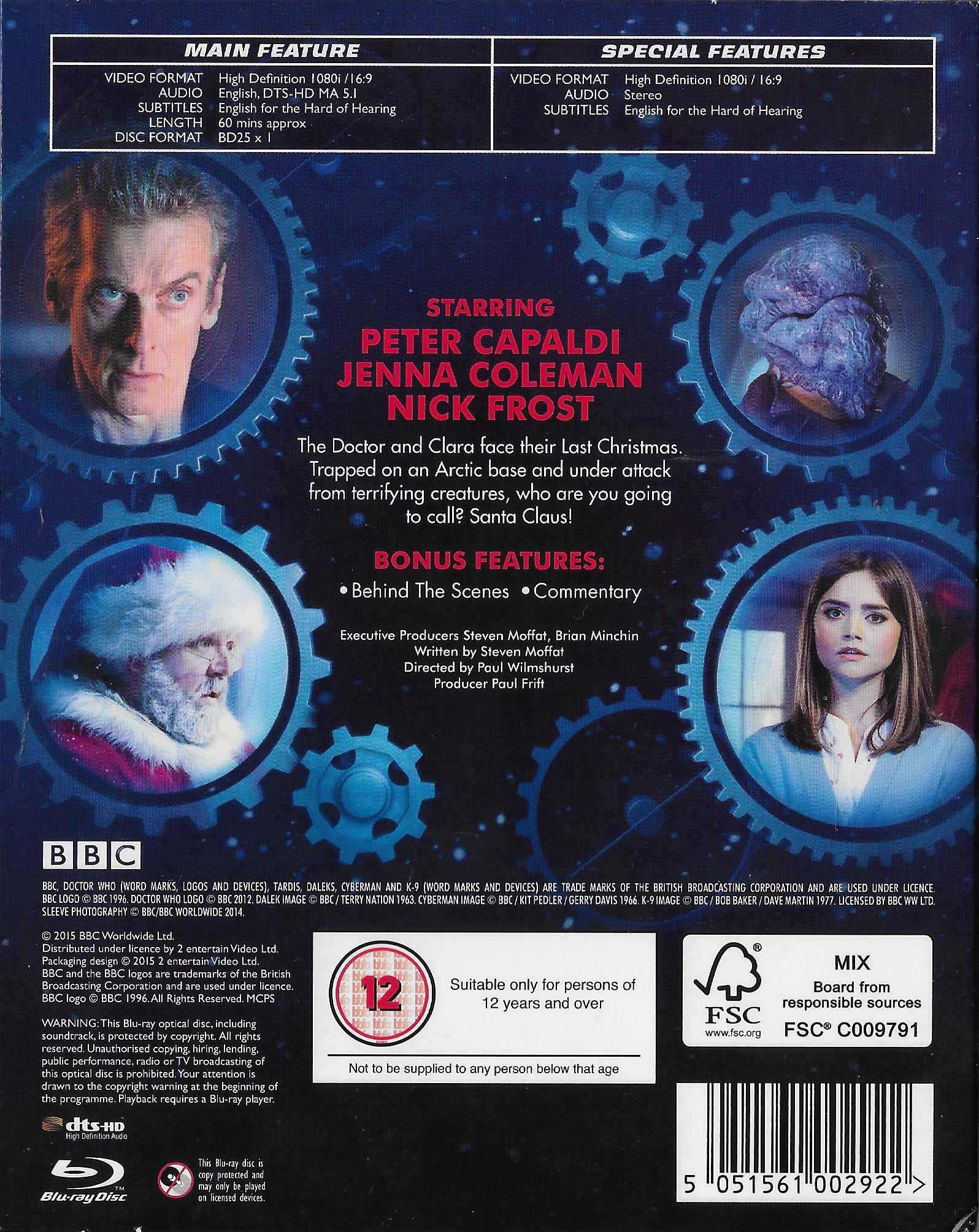 Picture of BBCBD 0292 Doctor Who - Last Christmas by artist Steven Moffat from the BBC records and Tapes library
